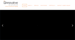 Desktop Screenshot of innovativesignage.com